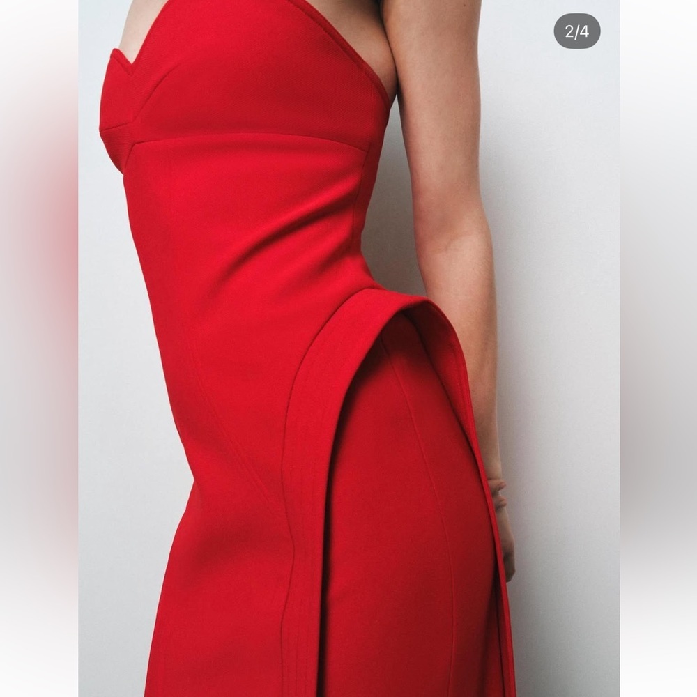 Zara strapless dress - Picture 2 of 11